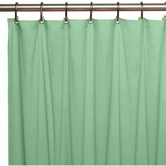 Shower Curtain Liners, 70 x 72 Inches with 12 Metal Grommet Holes, Waterproof Heavy Duty Plastic Liners: Jade-4
