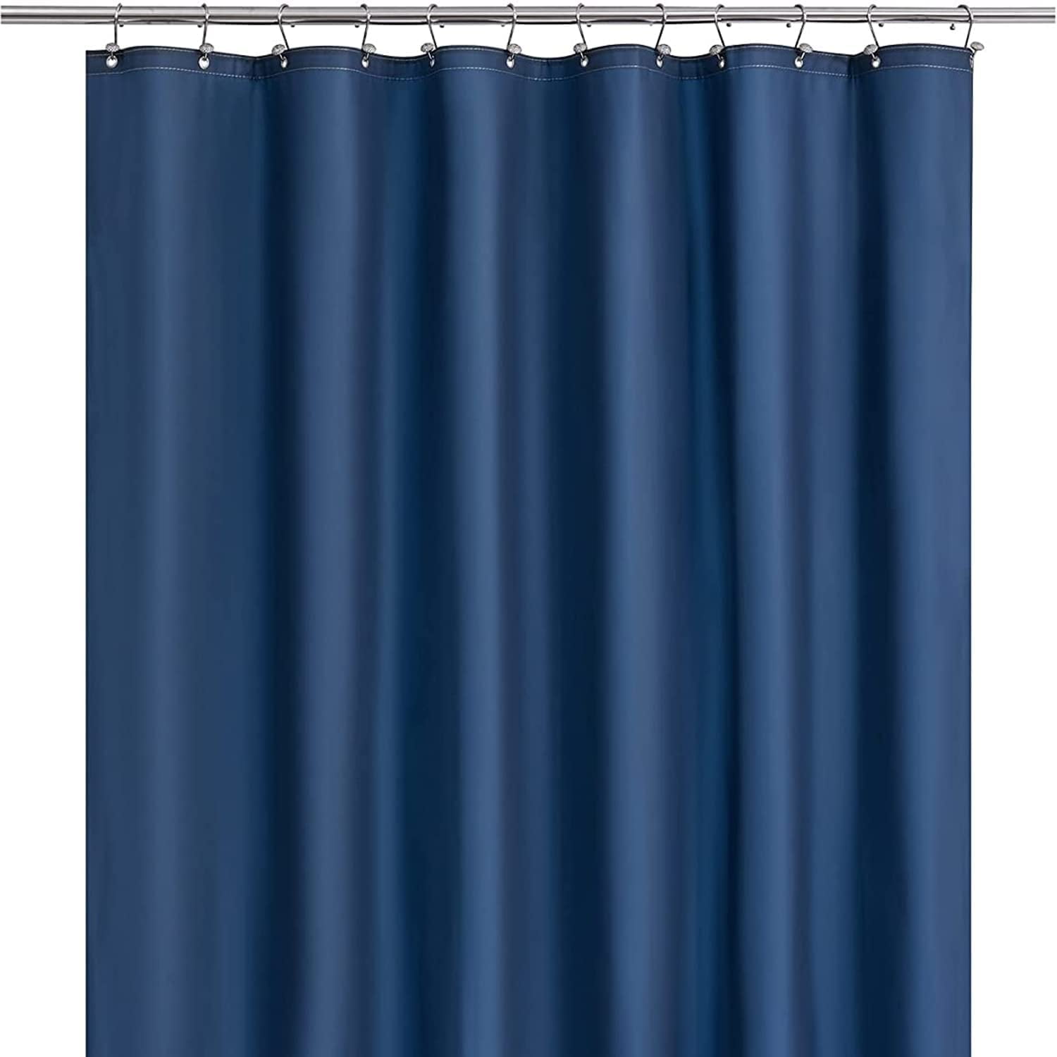 Shower Curtain Liners, 70 x 72 Inches with 12 Metal Grommet Holes, Waterproof Heavy Duty Plastic Liners: NAVY BLUE-1