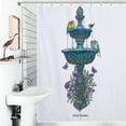 thumbnail image 1 of Shower Curtain Little Fountain Bath Curtain Polyester Fabric Bathroom Ration With Hooks, 1 of 4