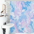 thumbnail image 1 of Shower Curtain Luxurious Marble Bath Curtain Polyester Fabric Bathroom Ration With Hooks, 1 of 4