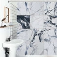 thumbnail image 1 of Shower Curtain Luxurious Marble Bathroom Waterproof Polyester Home Ration Curtain With Hook, 1 of 4