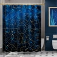 thumbnail image 1 of Shower Curtain, Luxury Washable Cloth Constellation Shower Curtain Sets with 12 Shower Curtain Hooks, Rustic Dark Blue Fabric Cute Kids Shower Curtains for Bathroom Decor, 72x72 Inches, 1 of 6
