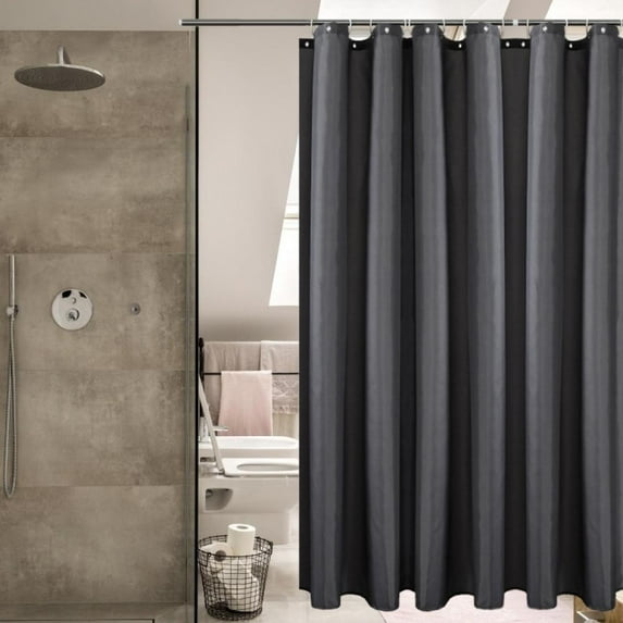 Shower Curtain Mildew Resistant 71" x 71" Washable Shower Curtain Liner Anti Bacterial Waterproof Eco Friendly Bath Shower Curtain for Bathroom Polyester Heavy Duty Rust Proof Metal Grommets