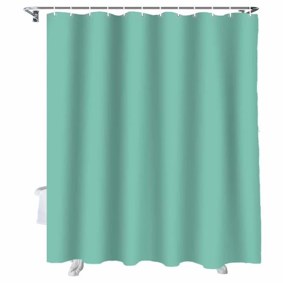 Shower Curtain Mint Green Turquoise Shower Curtains for Bathroom Bathtub, Waterproof Fabric Shower Curtain Set with Hooks, Extra Long 72" x 84" Solid Teal Color