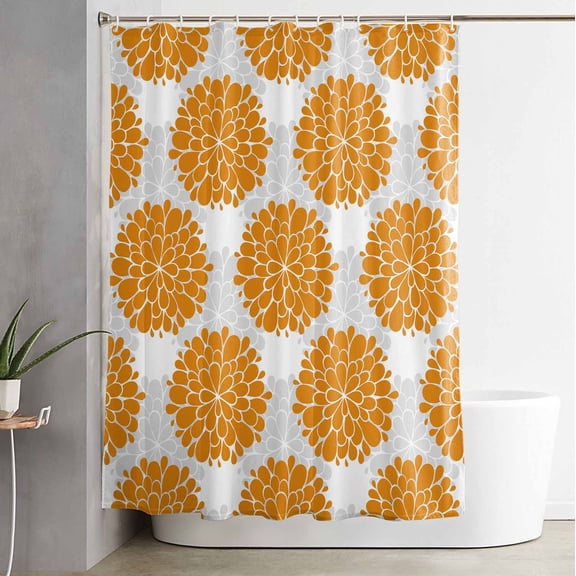 Shower Curtain, Natural Abstract Flower Hydrangea Texture Waterproof Shower Curtain Set with Hooks for Bathroom Showers,Stalls and Bathtubs,72x84In Blossom Floral