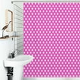 thumbnail image 1 of Shower Curtain Neon Pink Stars Polyester Waterproof Home Ration Curtain With Hook, 1 of 4