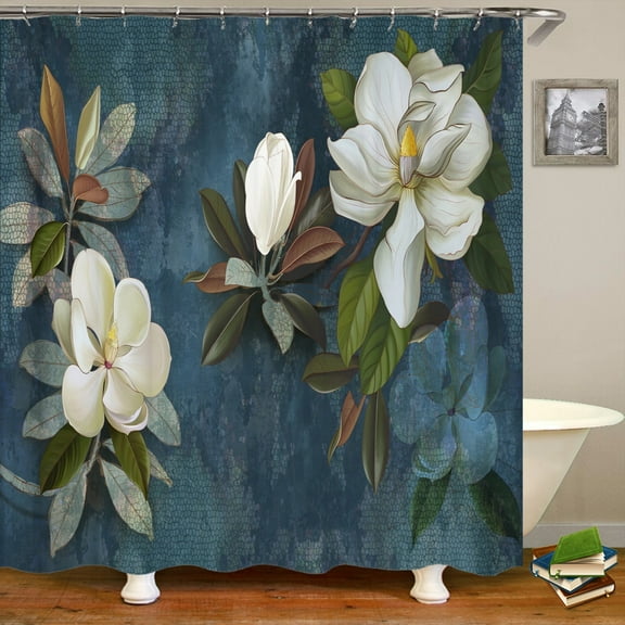 Shower Curtain Nordic style Flowers 3D Printing Bathroom Curtains Polyester Waterproof Home Decor Curtain With 180x180cm