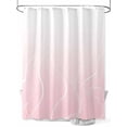 thumbnail image 1 of Shower Curtain Ombre Pink Stripes Bathroom Curtains with Hooks, Waterproof Fabric Striped Lines Waves Bath Shower Curtains Set for Bathroom Bathtubs Decor 72x72 Inch, 1 of 8