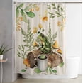 thumbnail image 1 of Shower Curtain, Pastoral Coffee Frog Mushroom Waterproof Shower Curtain Set with Hooks for Bathroom Showers,Stalls and Bathtubs,72x84In Retro Bread on Linen, 1 of 9