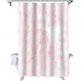 thumbnail image 1 of Shower Curtain Pink Marble Shower Curtains for Bathroom Decor Geometric Abstract Texture Shower Curtain Sets with Hooks Waterproof Fabric Bath Curtain Standard 72" X 72", 1 of 5