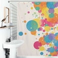 thumbnail image 1 of Shower Curtain Polka Dot Spotty Circle Spots Polyester Waterproof Home Ration Curtain With Hook, 1 of 4