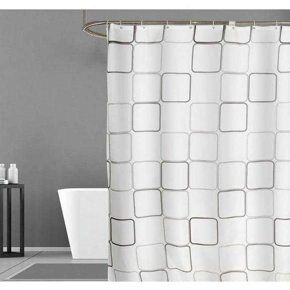 Shower Curtain Polyester Shower Curtain Bathroom Curtain (L)