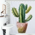 thumbnail image 1 of Shower Curtain Prickly Pear Watercolor Desert Cactus Bathroom Waterproof Polyester Home Ration Curtain With Hook, 1 of 4