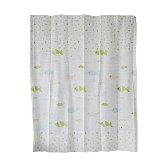 Shower Curtain,Printed Fabric Shower Curtain Thickened Waterproof Cartoon Shower Curtain With Hook