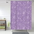 thumbnail image 1 of Shower Curtain, Purple lightning Glitter A Waterproof Fabric Plastic Shower Curtain, Drying Fast Bathroom Curtain with 9 Buttonholes, Ruffle Shower Curtain 60x72in, 1 of 8