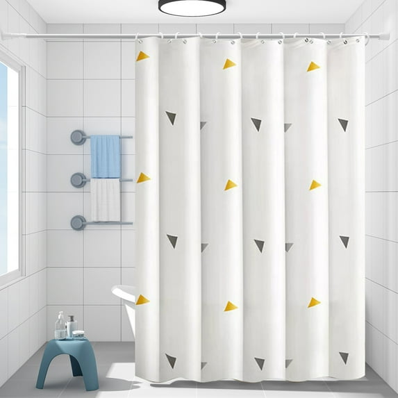 Shower Curtain Qwtwty Bathroom Shower Curtain Proof Printed Shower Curtain Bathroom Curtain Toilet Partition Curtain No Need to Punch Holes to Provide Hook