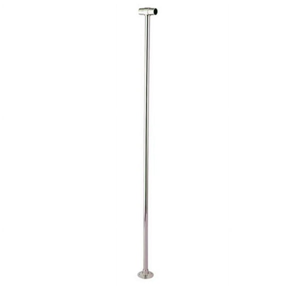 Shower Curtain Ring Support Rod - Satin Nickel Finish