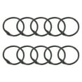 thumbnail image 1 of Shower Curtain Rings,20pcs - 1 Inch Loose Leaf Binder Rings for Shower Curtain Rods (Black), 1 of 5