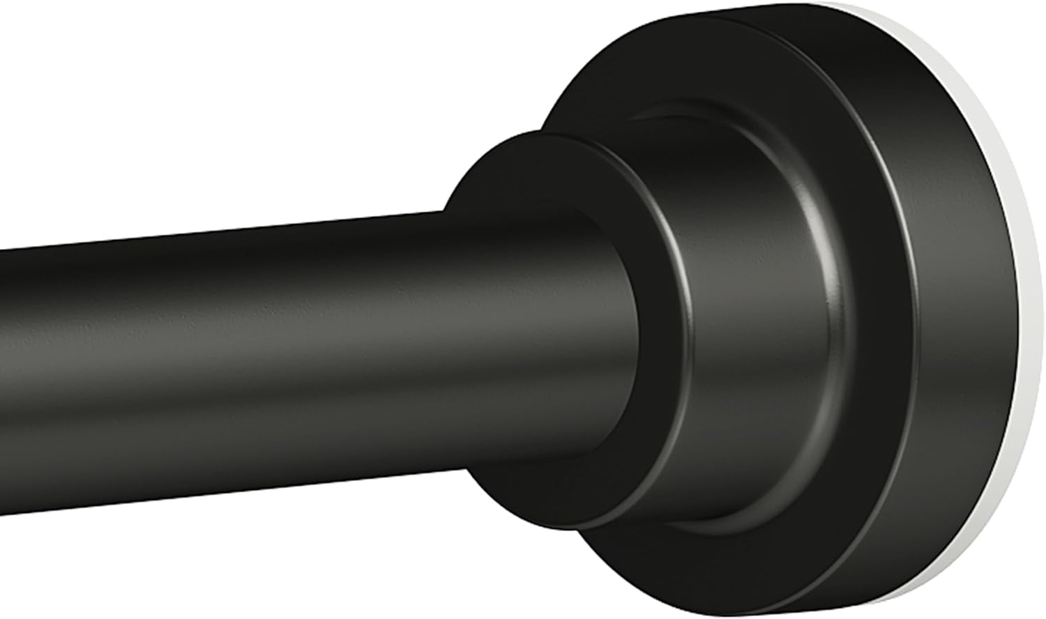 Adjustable Black Tension Shower Curtain Rod - 30-82 Inches, No Drill, Rust-Proof & Heavy Duty For Bathroom