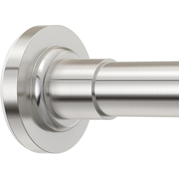 Shower Curtain Rod 26-76 Inch, Non-Slip Spring Tension Shower Rod, Stainless Steel Adjustable Telescoping Rod, No-Drilling Curtain Rods for Bathroom, Window, Wardrobe, Room Divider(Silver)