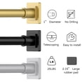 thumbnail image 1 of Shower Curtain Rod 31-79 Inches Non-slip Tension Mounted No Drill Rods Spring Adjustable For Windows Bathroom, 1 of 4