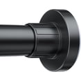thumbnail image 1 of Shower Curtain Rod 32-122 Inch Adjustable - 1 Inch Diameter Heavy Duty No drill Spring Tension Shower Rod, Non-Slip Rustproof Telescopic Rod for Bathroom, Black, 1 of 4
