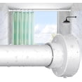 thumbnail image 1 of Shower Curtain Rod 34-82 Inches (2.8-6.8ft) Adjustable Spring Shower Rod No Drilling, Non-Slip, Never Rust, Stainless Steel, Suitable for Bathroom Window Living room, White, 1 of 10
