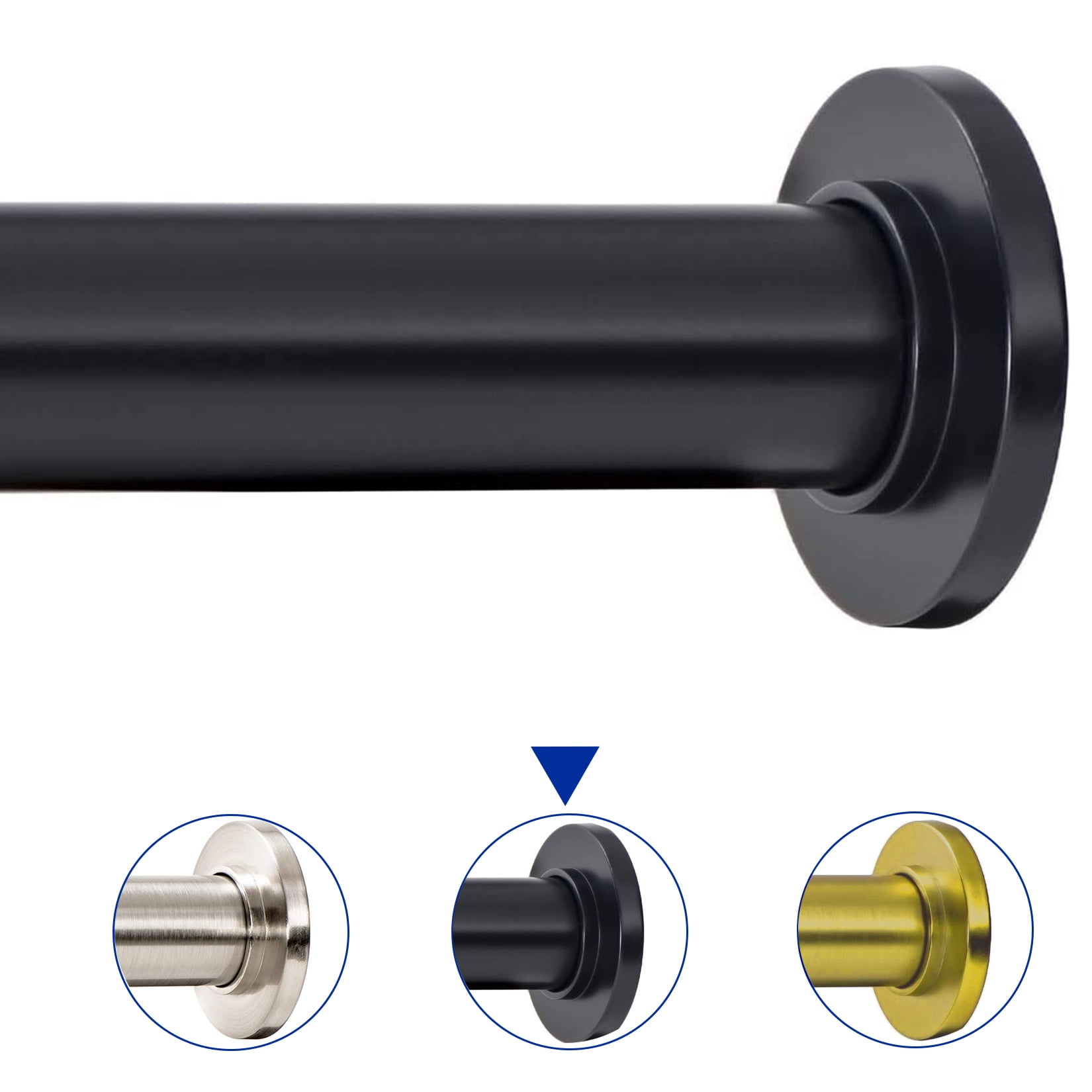 UNCONSIL 4372 Inch Adjustable Spring Shower Rod, RustProof, NonSlip