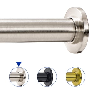 Shower Curtain Rod,43-72 Inch Adjustable Tension Shower Rod Never Rust Non-Slip No Drilling Spring Tension Curtain Rod,Nickel Bathroom Shower Spring Rod