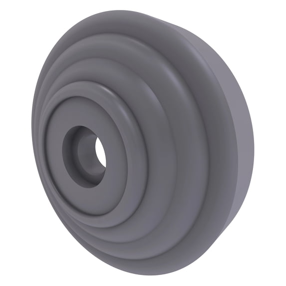 Shower Curtain Rod Brackets - Matte Gray