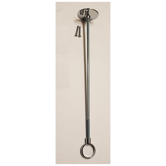 Shower Curtain Rod Ceiling Support Polished Chrome Choose from 12 to 36 18