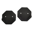 thumbnail image 1 of Shower Curtain Rod Holder Wall Mount Tension Holder Fixing Hooks Clothes Rail Bracket Shower Curtain Rod Bracket for kitchen and home Hexagon Black, 1 of 6