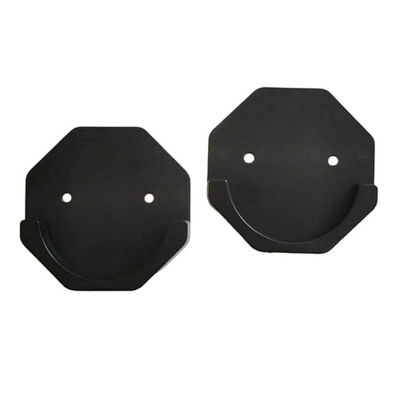 Shower Curtain Rod Holder Wall Mount Tension Holder Fixing Hooks Clothes Rail Bracket Shower Curtain Rod Bracket for kitchen and home Hexagon Black