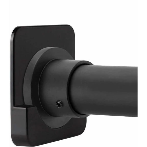 Shower Curtain Rod Mount Holder For Wall | Adhesive Shower Rod Tension Retainer
