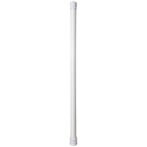 Shower Curtain Rod No Hole Window Tension Hanging Bar Pole Paint Thicken White Plastic