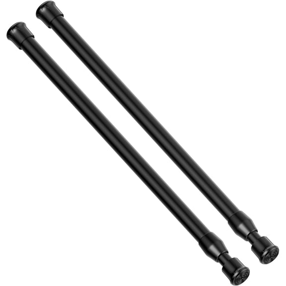 Shower Curtain Rods Pack of 2, 16-28 Inches Rust-Resistance Adjustable Spring Tension Rod for Bathroom or Doorways
