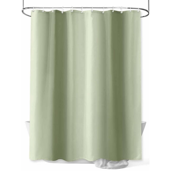 Shower Curtain Sage Green Shower Curtains for Bathroom, Waterproof Polyester Shower Curtain Set with Hooks, Small Stall Size 36" x 72" Gradient Color