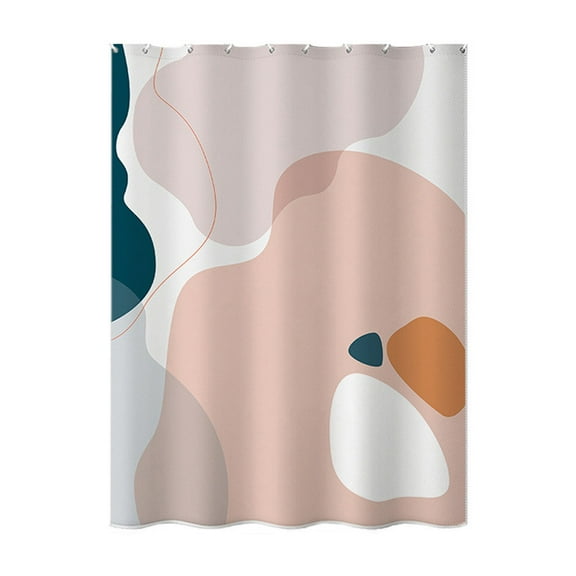 Shower Curtain Set 59"x79" Waterproof Polyester Fabric Decorative Machine Washable