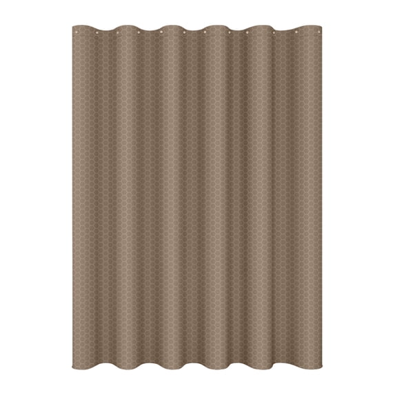 Shower Curtain Set Fabric Honeycomb Pattern with 12 Hooks for Bathroom Shower Stalls
