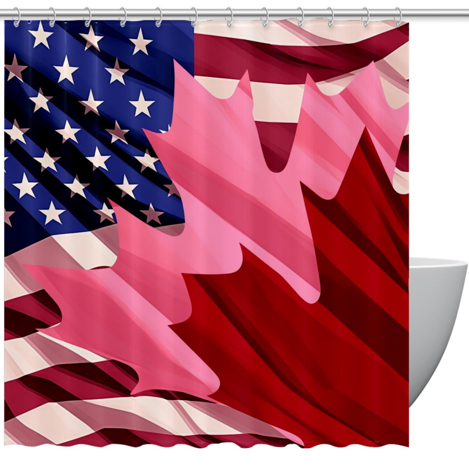 Shower Curtain Set,Farmhouse Shower Curtains for Bathroom,72x72 in