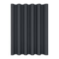thumbnail image 1 of Shower Curtain Set Geometric Honeycomb Dark Blue Fabric with Hooks for Bathroom, 1 of 6
