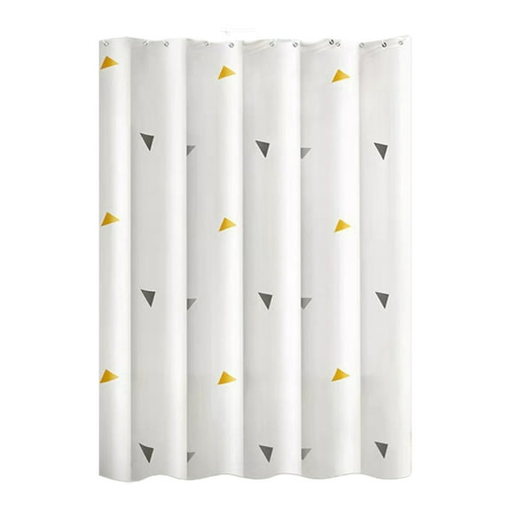 Shower Curtain Set With Plastic Hooks And Reinforced Grommet Header, Durable Curtain With Weighted Hem To Stay In Place, No Punch Holes Required, Includes 1 Curtain And 8 Hooks