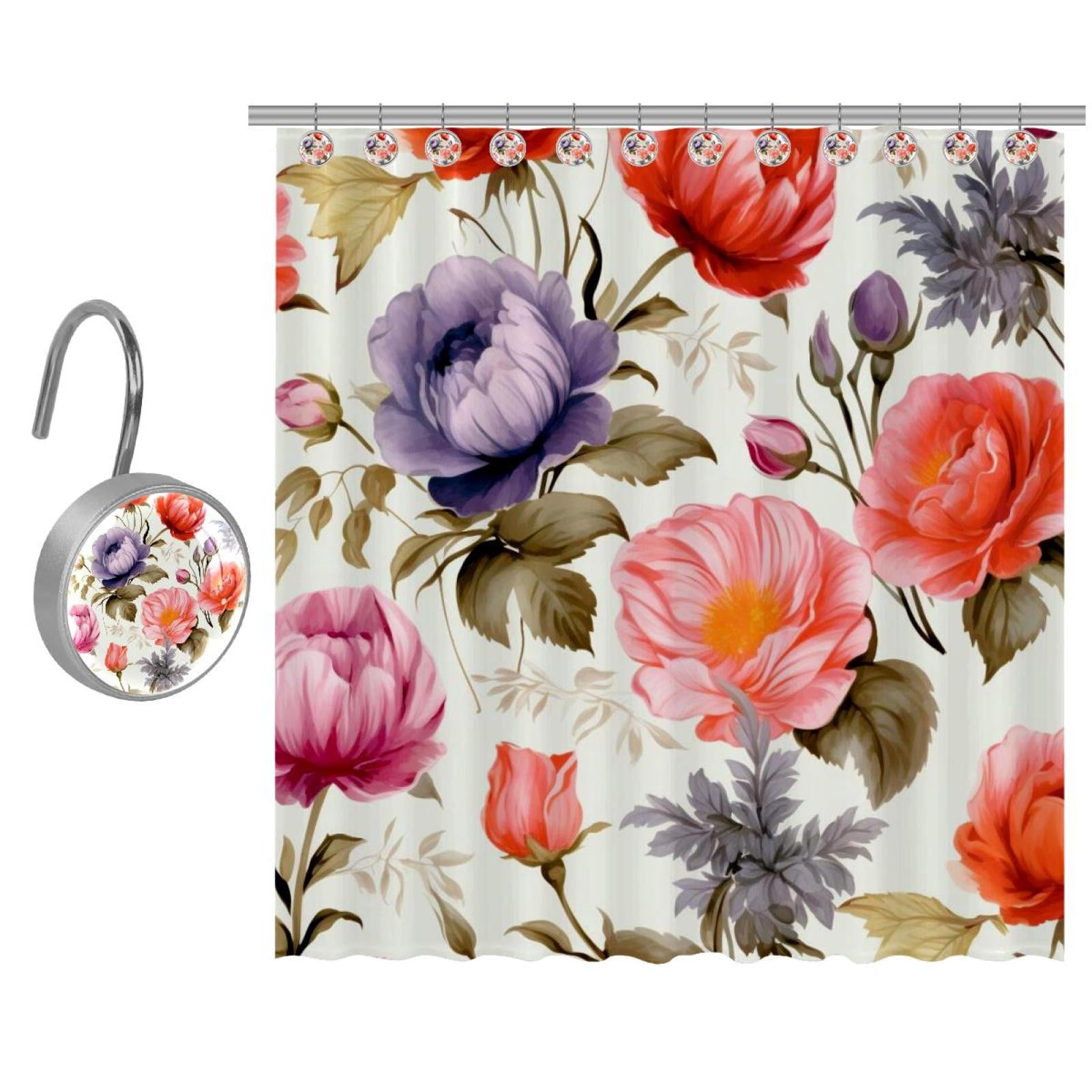 Shower Curtain Set - Shower Curtains for Bathroom, Bath Curtain Set