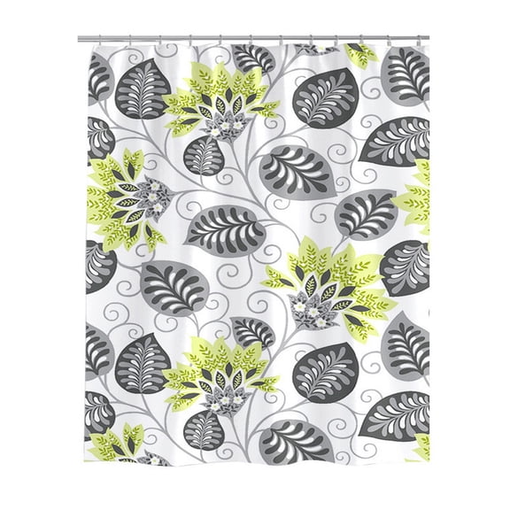 Shower Curtain Set Waterproof Fabric Weighted Hem Machine Washable Bathroom Liner 59" x 79"