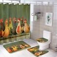 thumbnail image 1 of Shower Curtain Sets with Rugs 4 Piece Shower Curtain And Rugs Shower Curtain Set Love Chickens Animal Durable And Waterproof Chicken Decorative for Bathroom Decor, 1 of 8