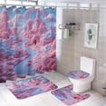 thumbnail image 1 of Shower Curtain Sets with Rugs, Cannabis Leaf Pattern Printed on Modern Shower Curtains for Bathroom Set, Perfect for Bathroom Hotel Dorm Spa Home, 72 x 72 inches, 1 of 8