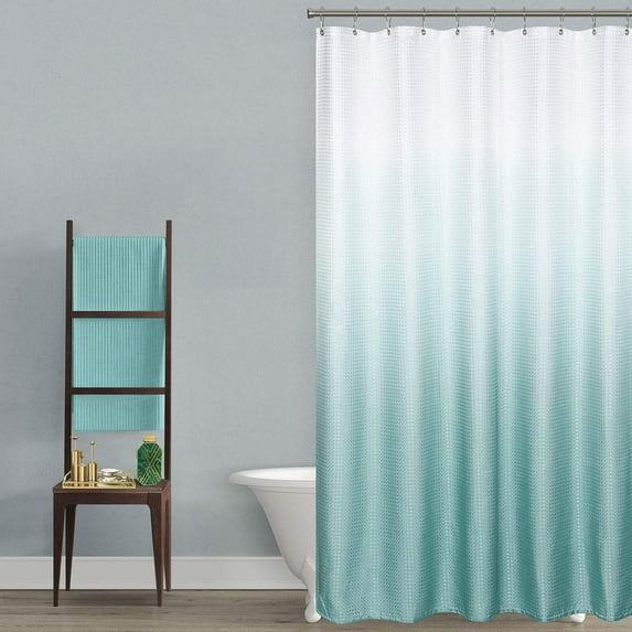 Shower Curtain, Shower Curtains for Bathroom, Extra Long Shower Curtains - Waffle Textured Thick Fabric Shower Curtains for Bathroom, 70.87x70.87"