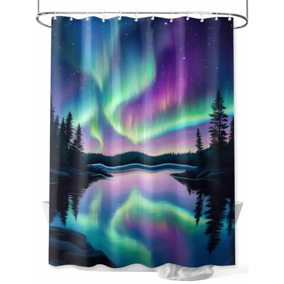 Shower Curtain Shower Curtains for Bathroom, Waterproof Polyester Shower Curtain Set with Hooks, Extra Long 72" x 78"