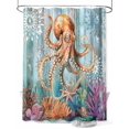 thumbnail image 1 of Shower Curtain Shower Curtains for Bathroom, Waterproof Polyester Shower Curtain Set with Hooks, Stall Long Size 54"x78", 1 of 6