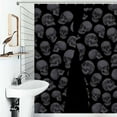 thumbnail image 1 of Shower Curtain Skulls Bathroom Waterproof Polyester Home Ration Curtain With Hook, 1 of 4